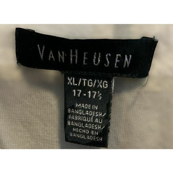 Van Heusen Graph Check Plaid Shirt Mens XL Short Sleeve Button Up Casual Preppy - Picture 4 of 4